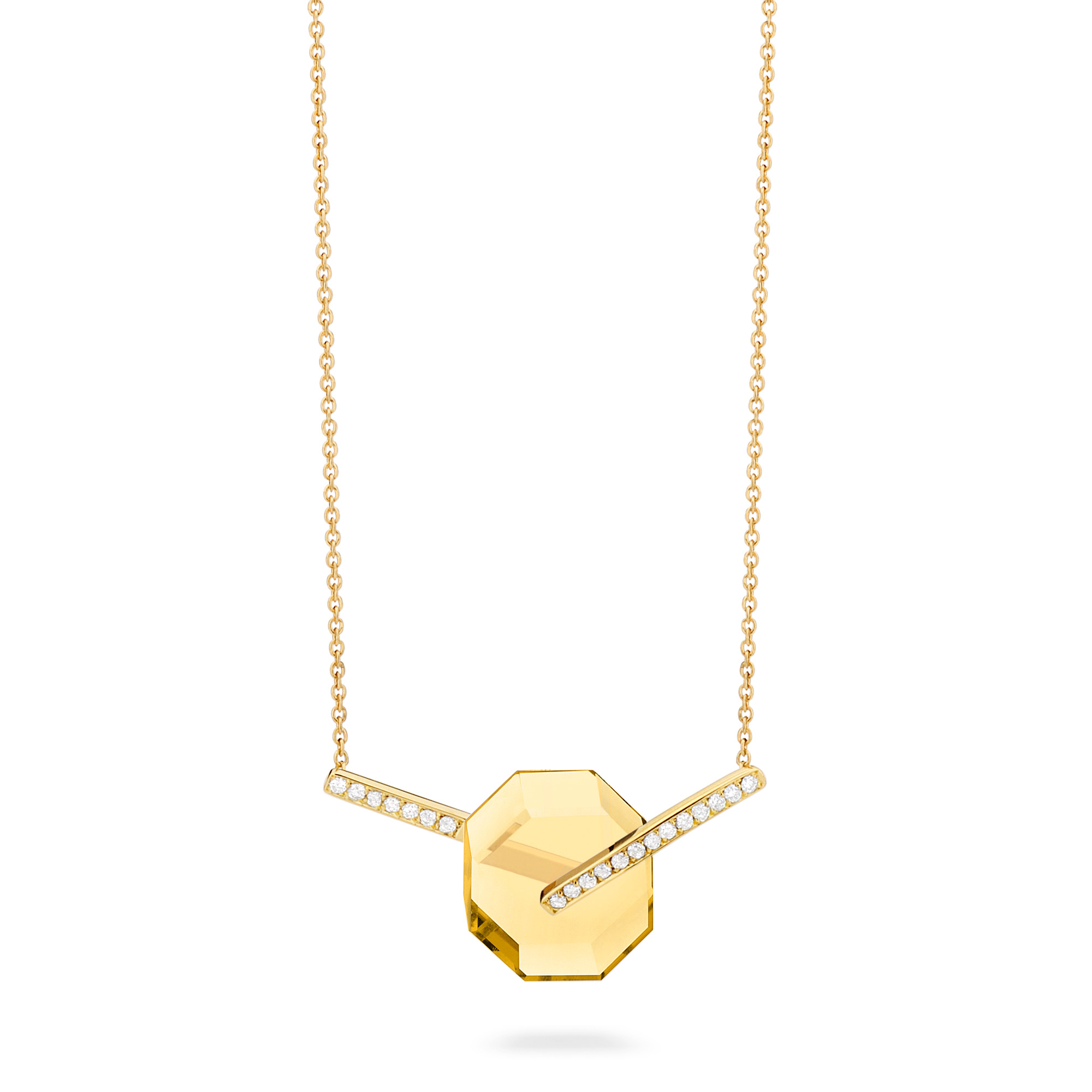 Deco Small Octagon Necklace