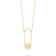 18k Yellow Gold 8mm Akoya Pearl Necklace – Ellipse Necklace