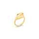 18k Yellow Gold 6mm Akoya Pearl Ring – Ellipse Ring