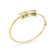 18k Gold Spinning Green Tourmaline Bracelet – Small Spinning Oval Bracelet