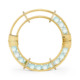 Gold 1 carat Diamonds & Blue Topaz Spinning Bracelet – Spinning Wheel Bracelet