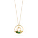 Perpetual Spinning 18k Gold Green Tourmaline Necklace – Small Spinning Wheel Pendant