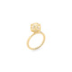 Gold Diamond Stacking Ring – Solo Rotated 6mm Stacking Ring