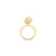 Gold Diamond Stacking Ring – Solo Rotated 6mm Stacking Ring