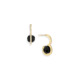 Diamond & Faceted Onyx Drop Earrings – DNA Earrings Gold