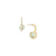 Diamond & Faceted Prasiolite Drop Earrings – DNA Earrings Gold