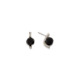 18k Black Rhodium Diamonds & Faceted Onyx Stud Earrings – Small Faceted Stud Earrings