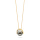 Classic Gold Diamond & Tahitian Pearl Necklace – Twist Small Pendant