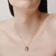 Classic Gold Diamond & Tahitian Pearl Necklace – Twist Small Pendant