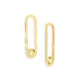 Gold Long Lemon Quartz Earrings – Spinning Top Line Long Earrings