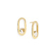 18k Yellow Gold Motion Diamond & Quartz Earrings – Spinning Top Line Earrings