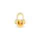 18k Yellow Gold Citrine & 0.32 Carat Diamond Ring – Spinning Top Line Ring