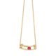 18k Gold Faceted Rubellite Necklace – Simple Curve Necklace