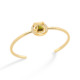 Diamond & Round Green Tourmaline Cabochon Cuff Bracelet Gold – Meteor Brilliant Small Cuff