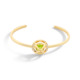 Diamond & Round Peridot Cabochon Cuff Bracelet Gold – Meteor Brilliant Small Cuff