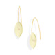 Gold, 0.06 carat Diamond & Lemon Quartz Earrings – Reverse Fit Navette Earrings