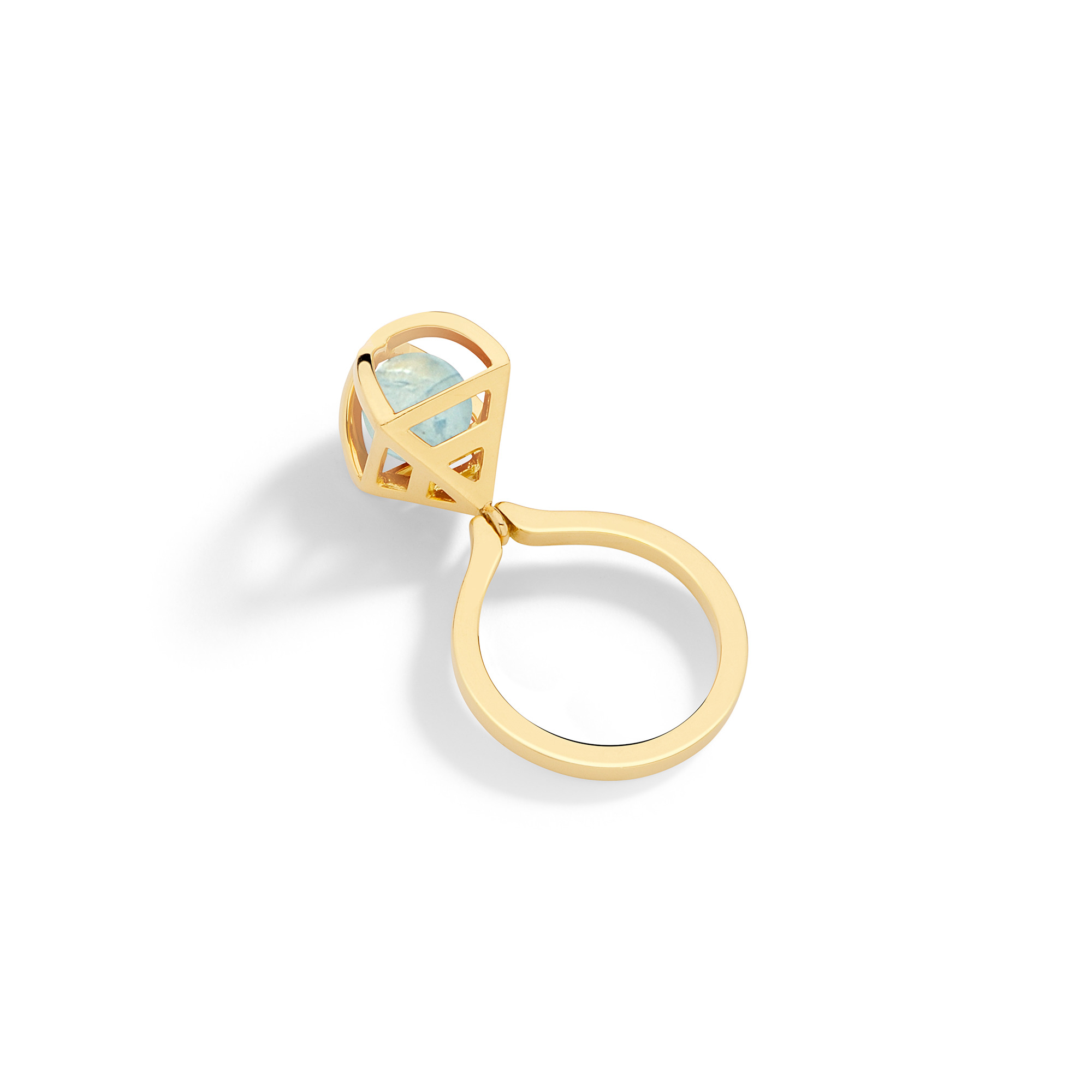 Solar Small Charm Ring