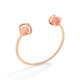 18k Rose Gold Celestial Guava Quartz Bracelet Cuff – Solar Duo Small Cuff