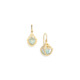 Geometric 18k Gold Celestial Aquamarine Earrings – Solar Short Earrings