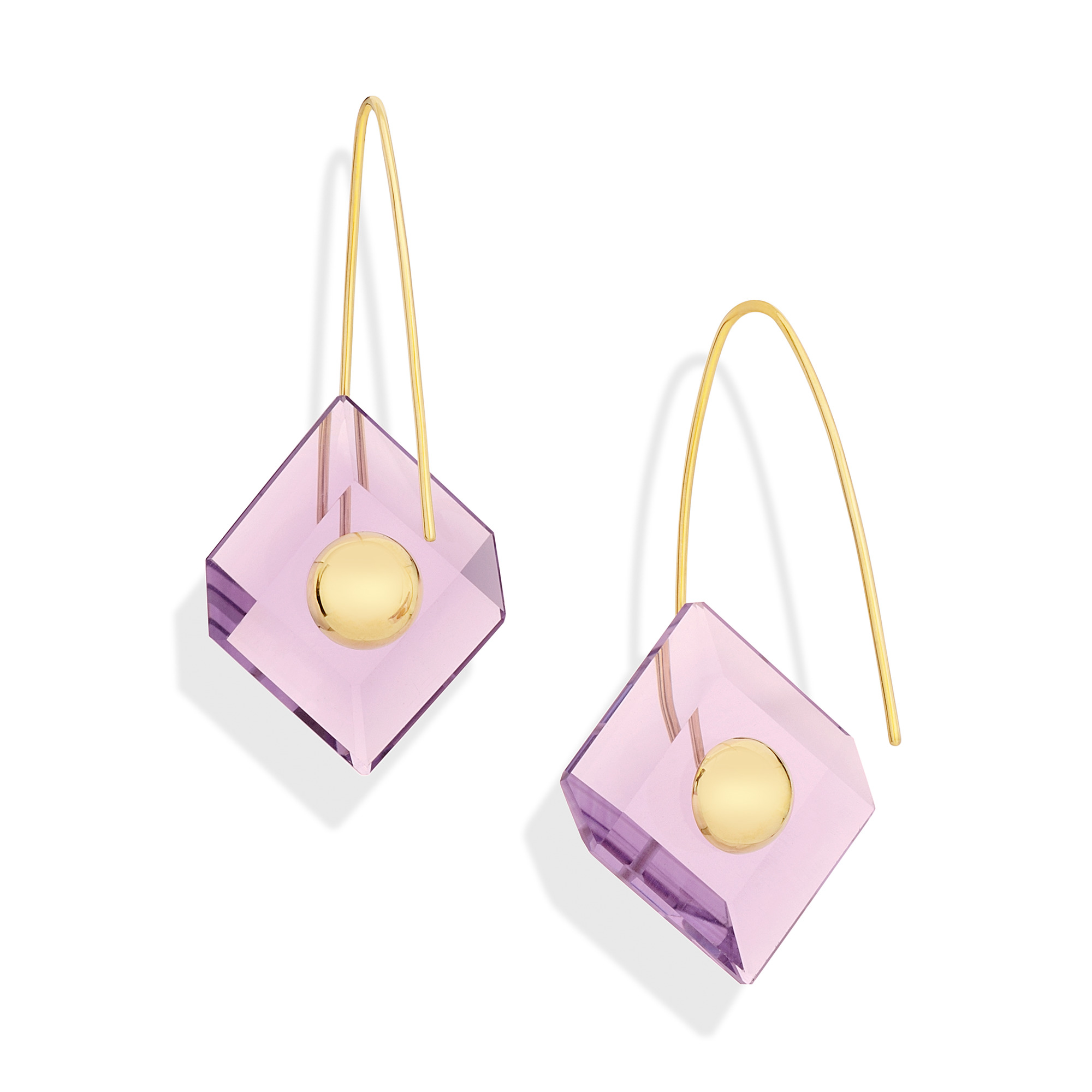 Reverse Fit Square Earrings
