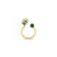 Gold Malachite Ring – Sphere Duo Solo 6mm Ring
