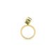 Gold Green Tourmaline Stacking Ring – Solo Rotated 6mm Stacking Ring