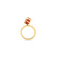 Gold Carnelian Stacking Ring – Solo Rotated 6mm Stacking Ring