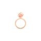Rose Gold Guava Quartz Stacking Ring – Solo Rotated 6mm Stacking Ring