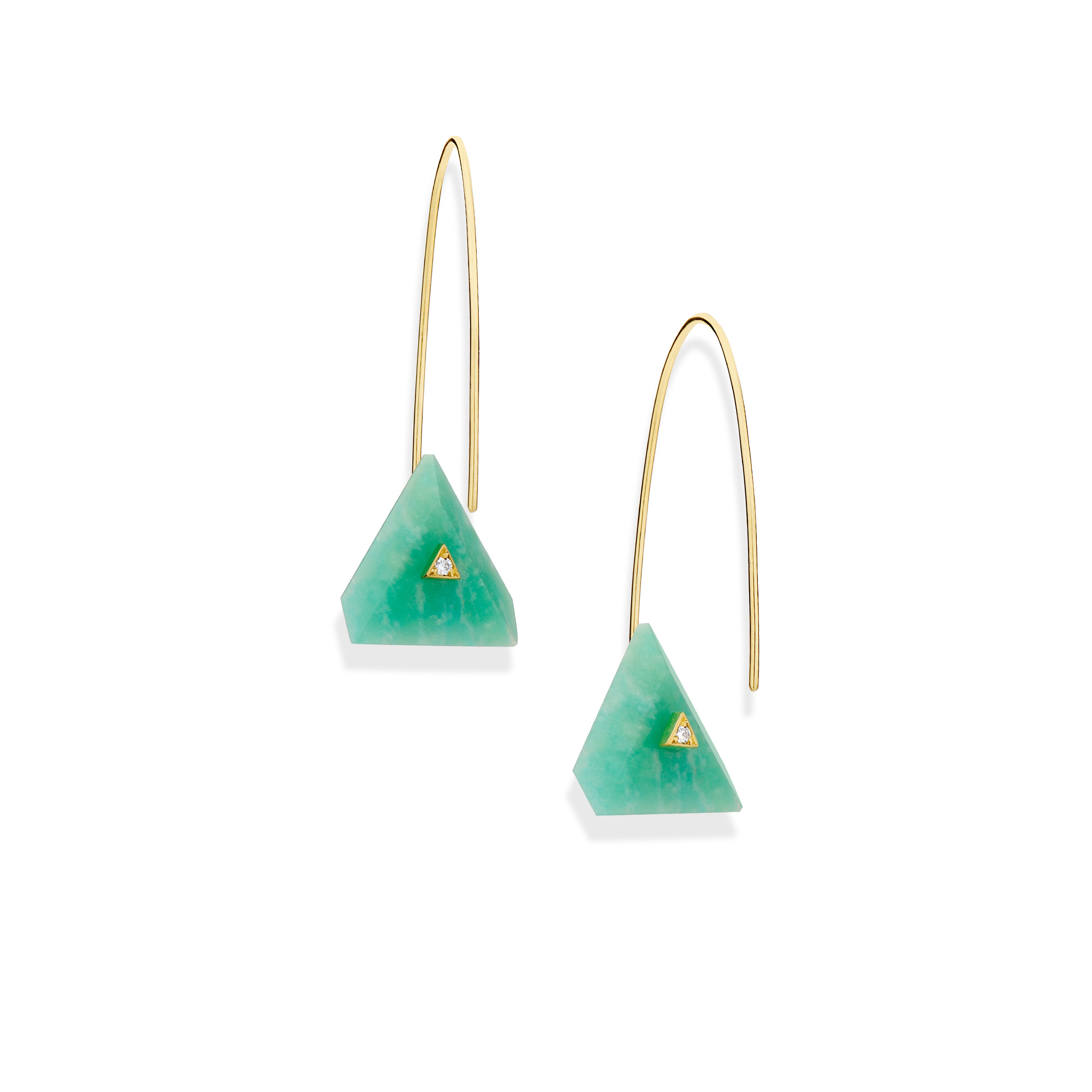 Reverse Fit Triangle Earrings