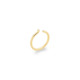18k Yellow Gold 0.02 Carat Diamond Ring – Asymmetric Band Ring