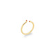 18k Yellow Gold Ruby Ring – Asymmetric Band Ring