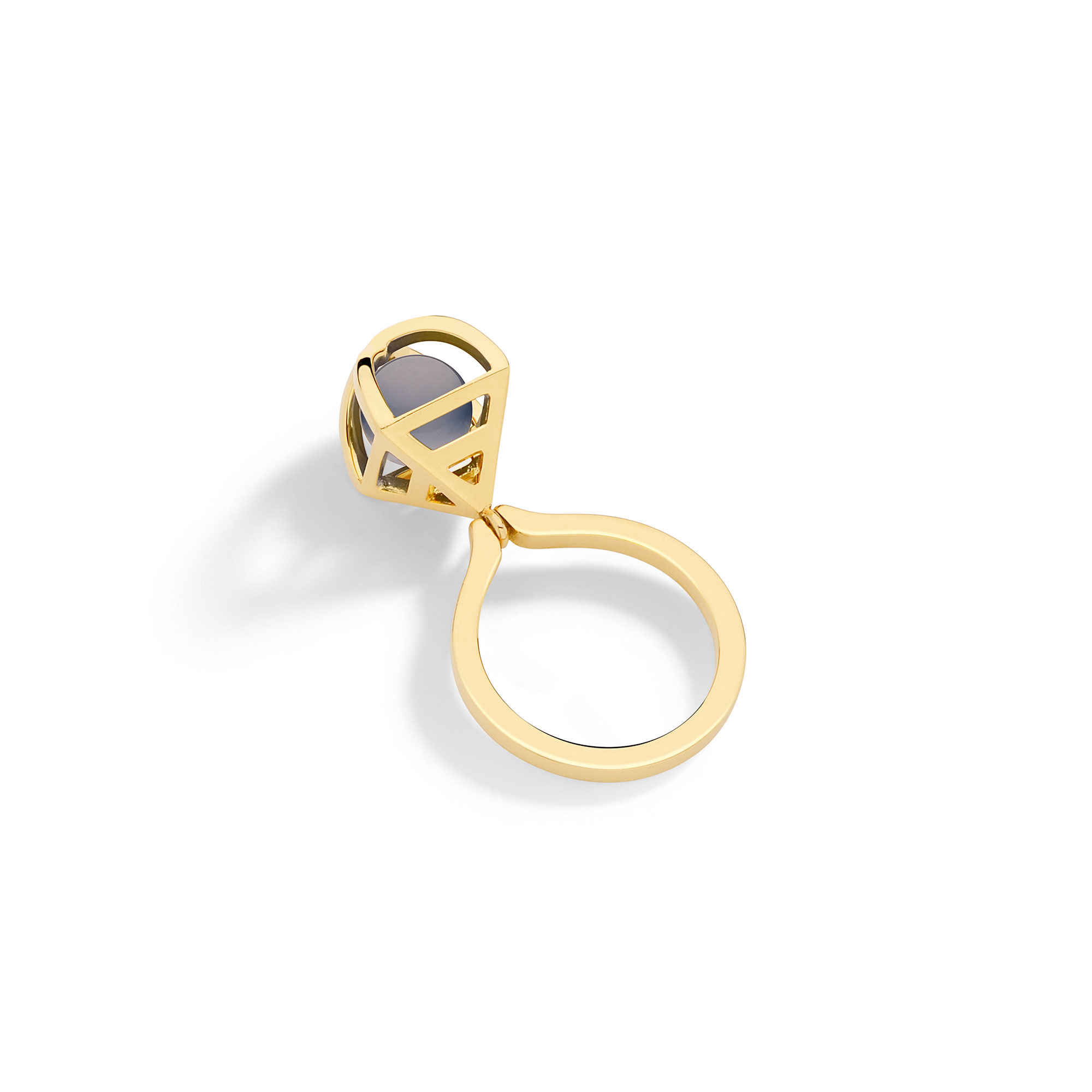 Solar Small Charm Ring