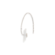 0.09 carat Diamond & Gold Milky Quartz Drop Earrings Rectangular – Reverse Fit Rectangle Earrings
