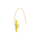 18k Yellow Gold, Square Lemon Quartz Earrings – Reverse Fit Square Earrings