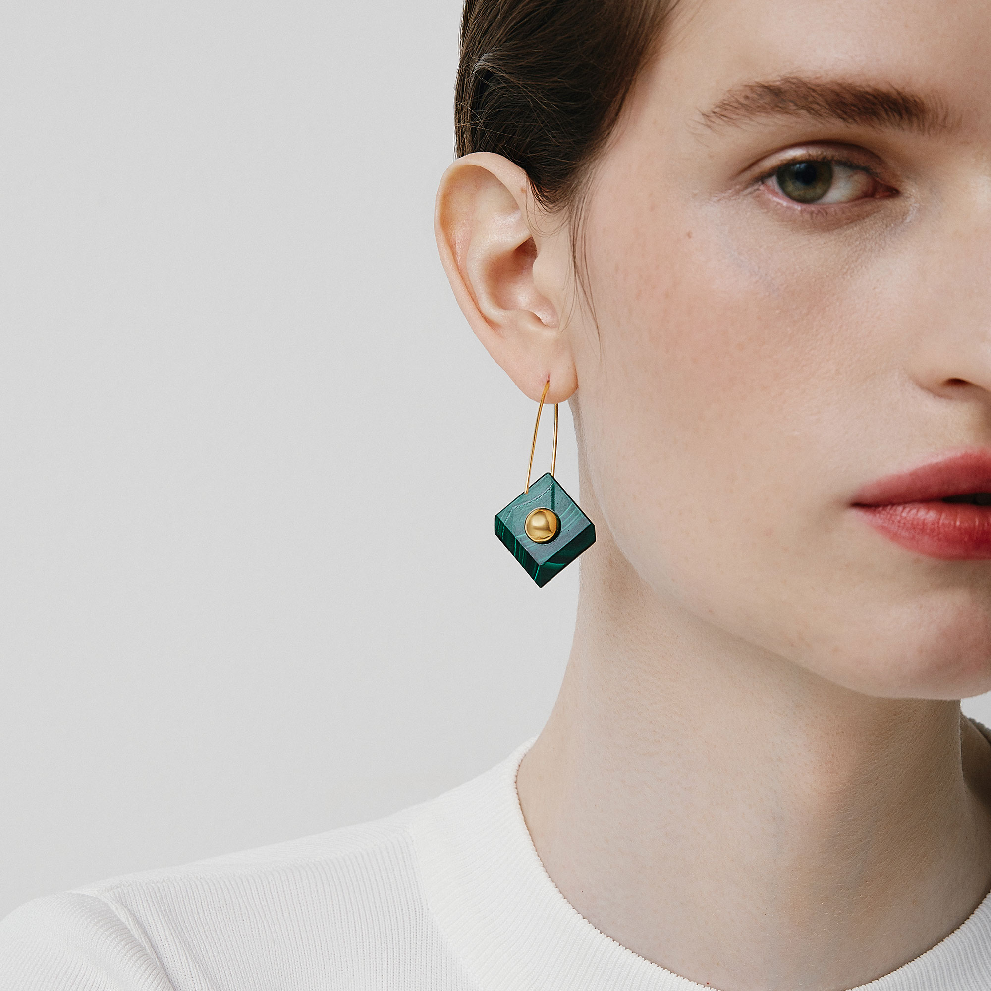 Reverse Fit Square Earrings