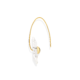 18k Yellow Gold, Square Quartz Earrings – Reverse Fit Square Earrings