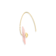 18k Yellow Gold, Square Rose Quartz Earrings – Reverse Fit Square Earrings