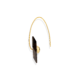 18k Yellow Gold, Square Smoky Quartz Earrings – Reverse Fit Square Earrings
