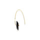 Gold, 0.03 carat Diamond & Small Onyx Earrings – Reverse Fit Small Octagon Earrings