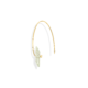 Gold, 0.03 carat Diamond & Square Prasiolite Earrings – Reverse Fit Small Square Earrings