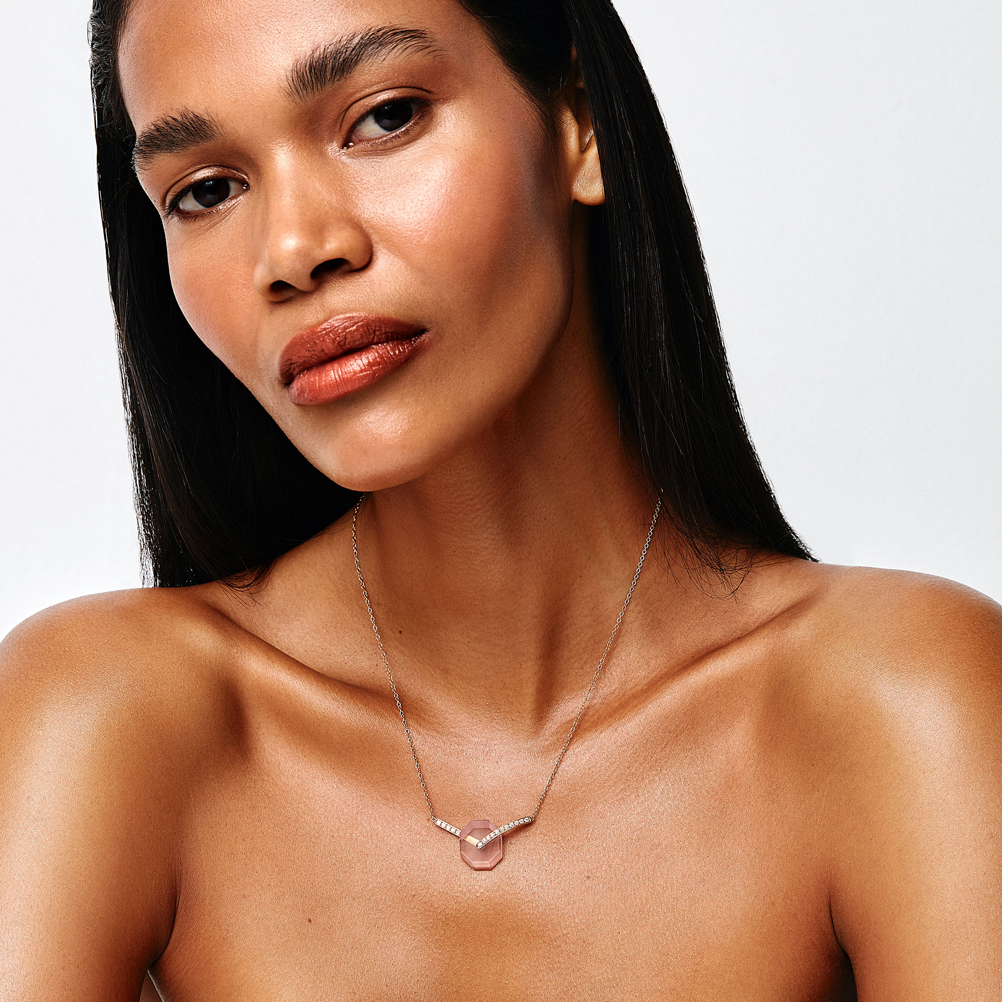 Deco Small Octagon Necklace