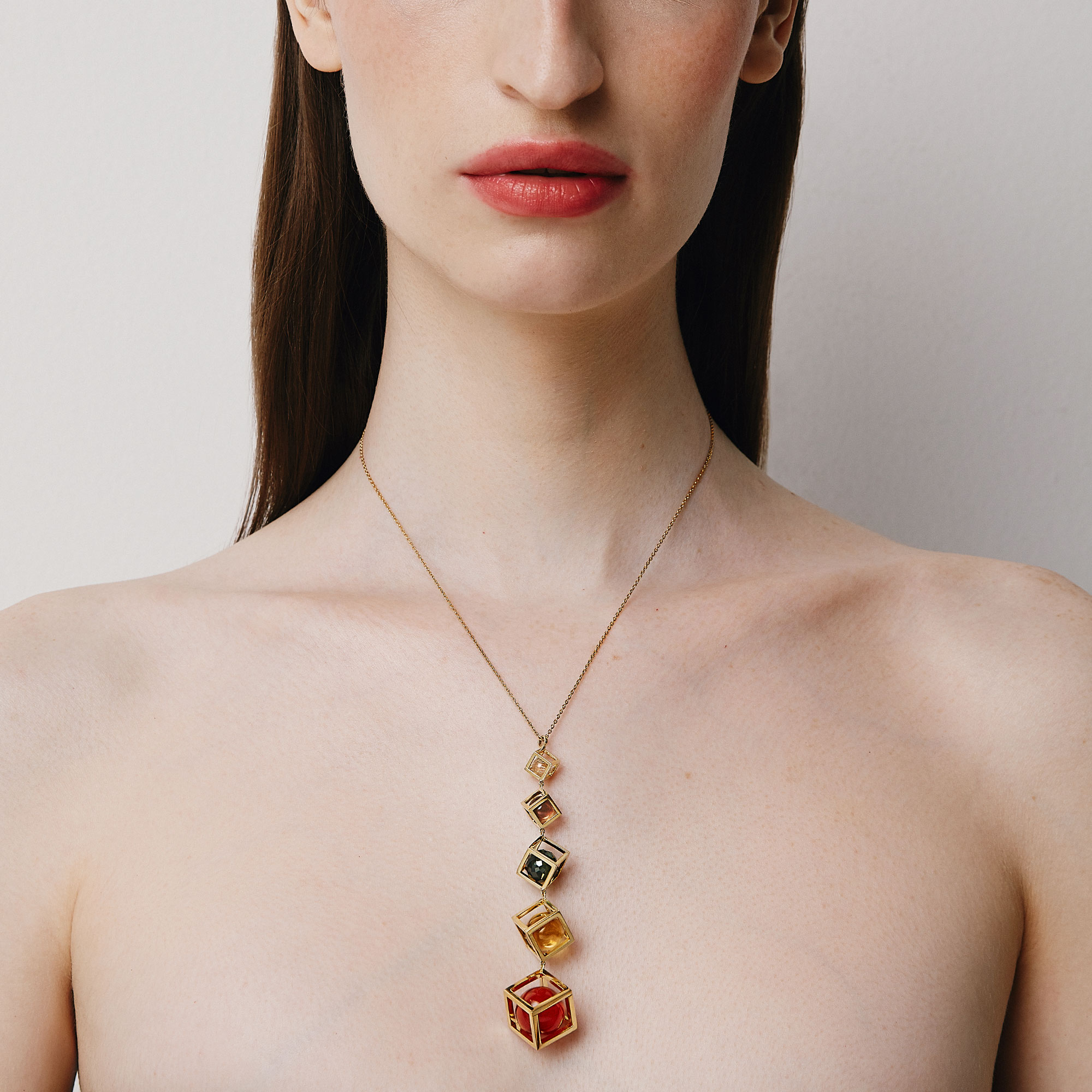 Solo Long Tiered Pendant
