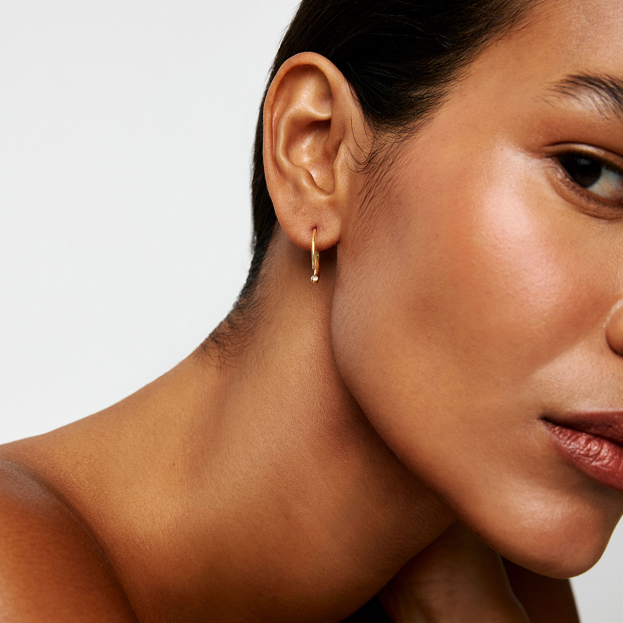 Asymmetric Reverse Hoop Earrings