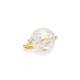 Gold, White Diamond & Large Quartz Ring – Hammered Brilliant Fancy Ring