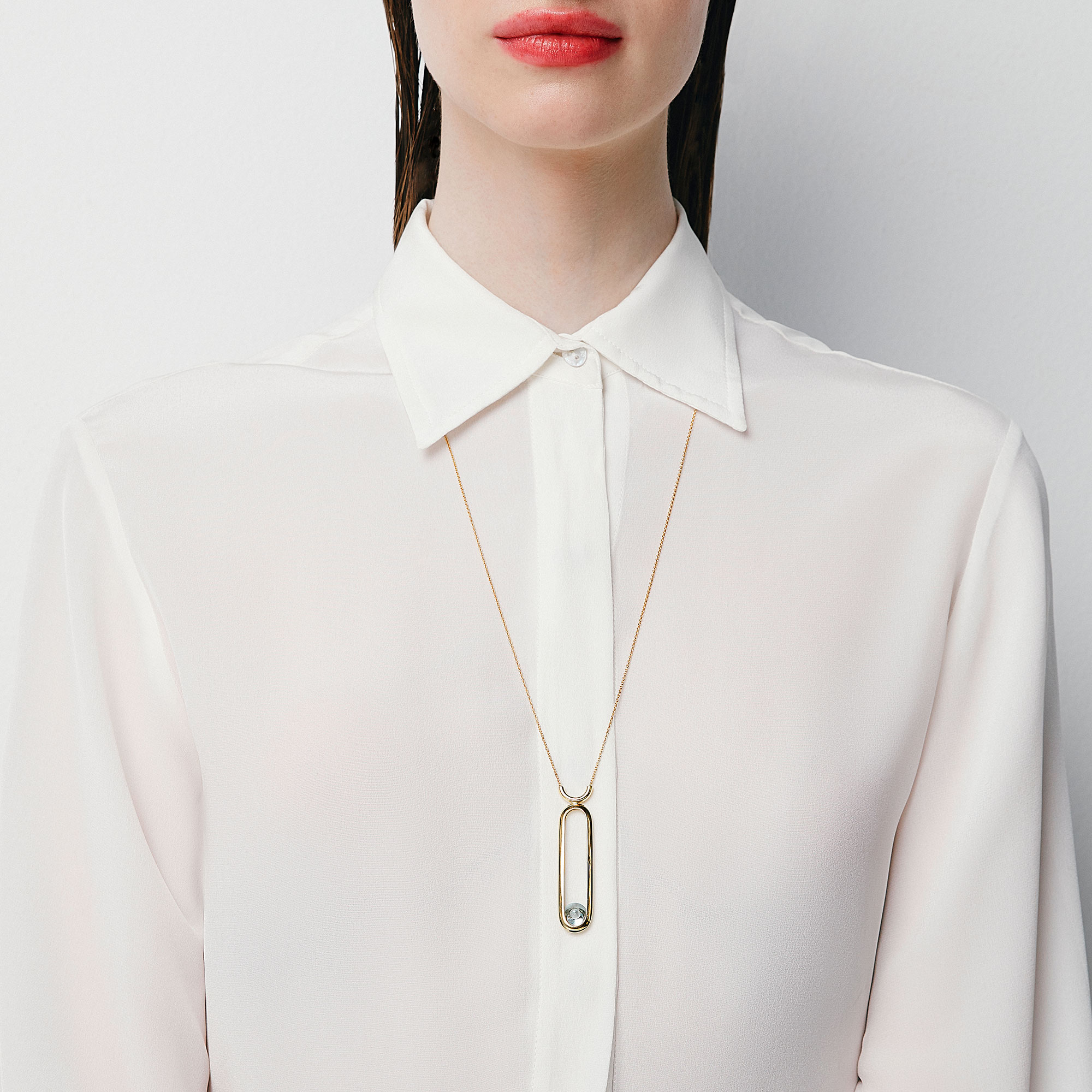 Spinning Top Line Necklace