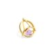 18k Gold Diamond & Spinning Dark Amethyst Necklace – Small Spinning Top Spinning Pendant