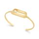 18k Yellow Gold, 0.04 carat Diamond & Akoya Pearl Cuff Bracelet