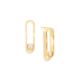 18k Yellow Gold Long 6mm Akoya Pearl Earrings – Ellipse Long Earrings