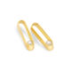 18k Yellow Gold Long 6mm Akoya Pearl Earrings – Ellipse Long Earrings