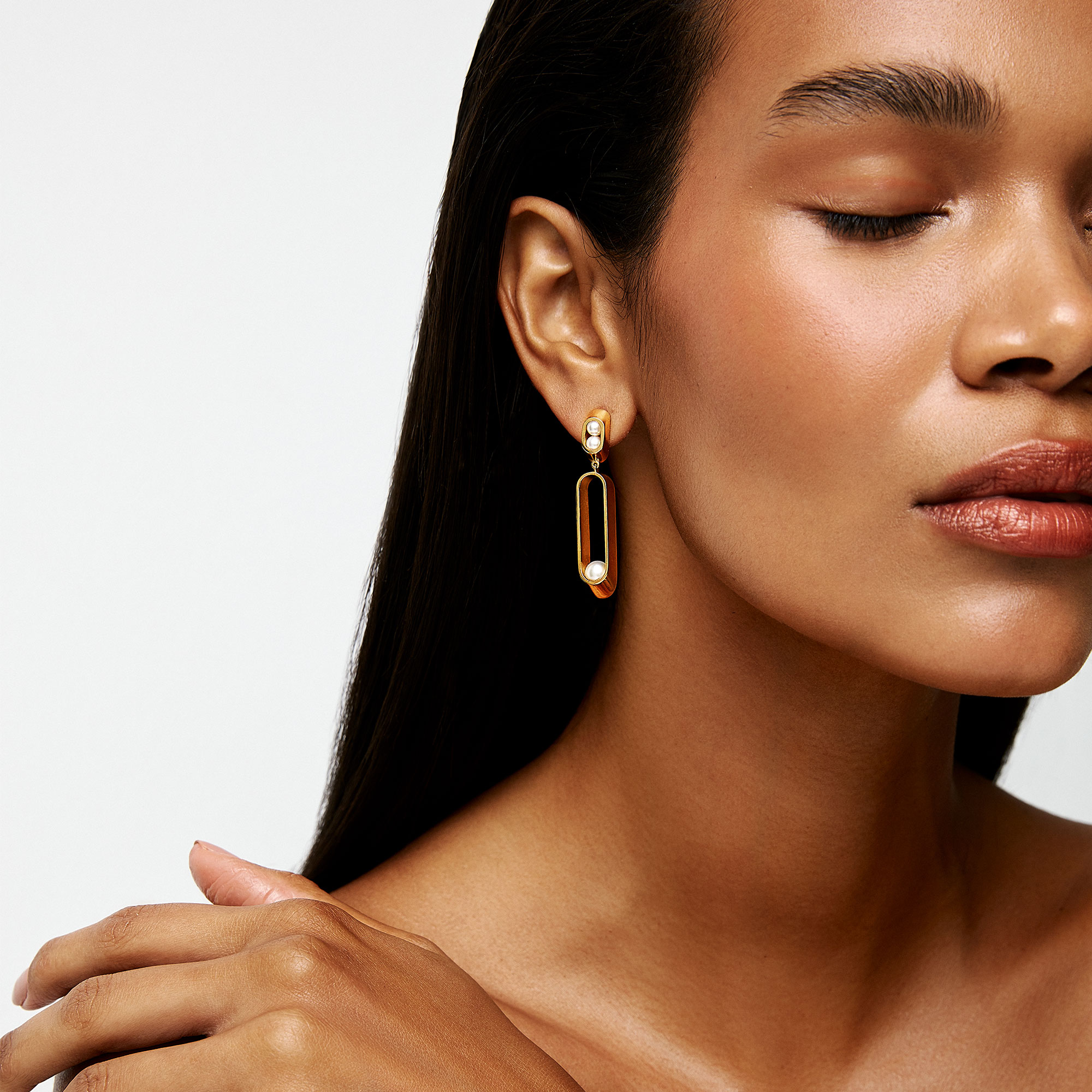 Ellipse Tiered Earrings